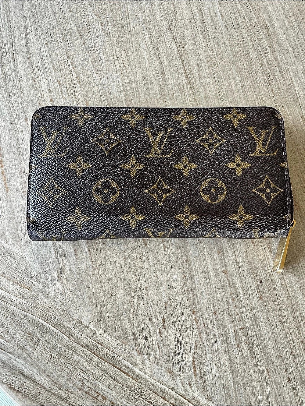 Louis Vuitton Zippy Wallet Monogram Brown & Red